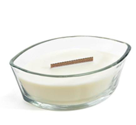 CANDELA IN VETRO AL PROFUMO DI VANIGLIA 19.5X11XH.8.5CM ART.97067 - CANDELA IN VETRO AL PROFUMO DI VANIGLIA 19.5X11XH.8.5CM ART.97067 -