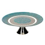 ALZATA VETRO SIRIA ORO AZZURRO CM Ã˜32H12 ART6370520000