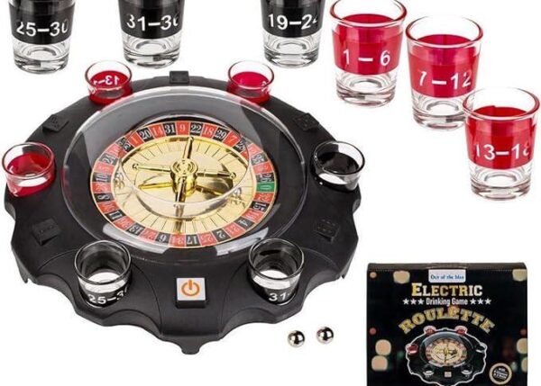SET DRINKING ROULETTE+6 BICCHIERI D.26,5X5CM ART.6910030
