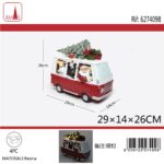 DECORAZIONE NATALIZIA BABBO VIAGGIATORE 29*14*26CM ART.6274098