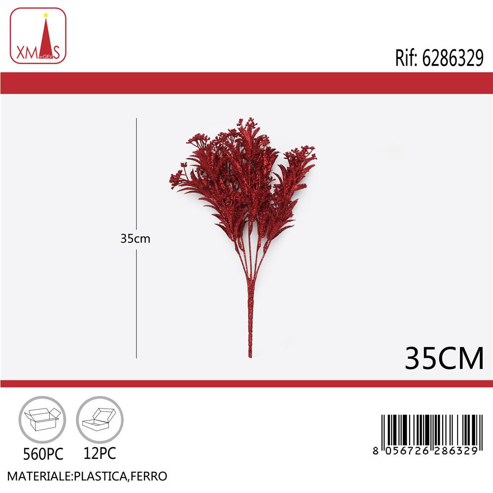 MAZZETTO GLITTERATO 35CM ROSSO ART.6286329 MAZZETTO GLITTERATO 35CM ROSSO ART.6286329
