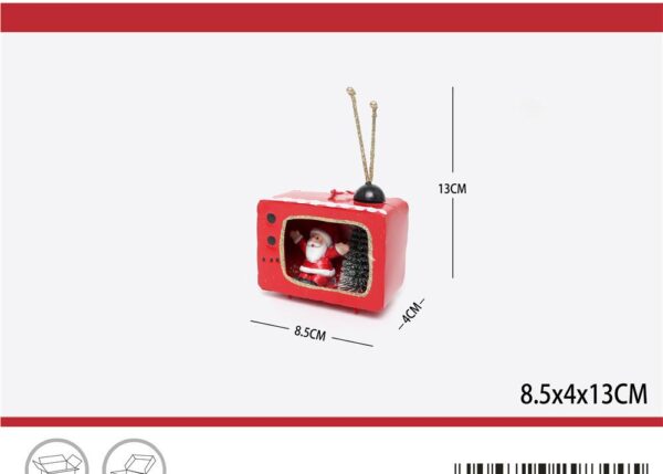 BABBO NATALE IN TV 8.5*4*13CM ART.6298445