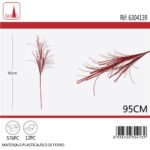 STELO NATALIZIO GLITTERATO 95CM ROSSO ART.6304139