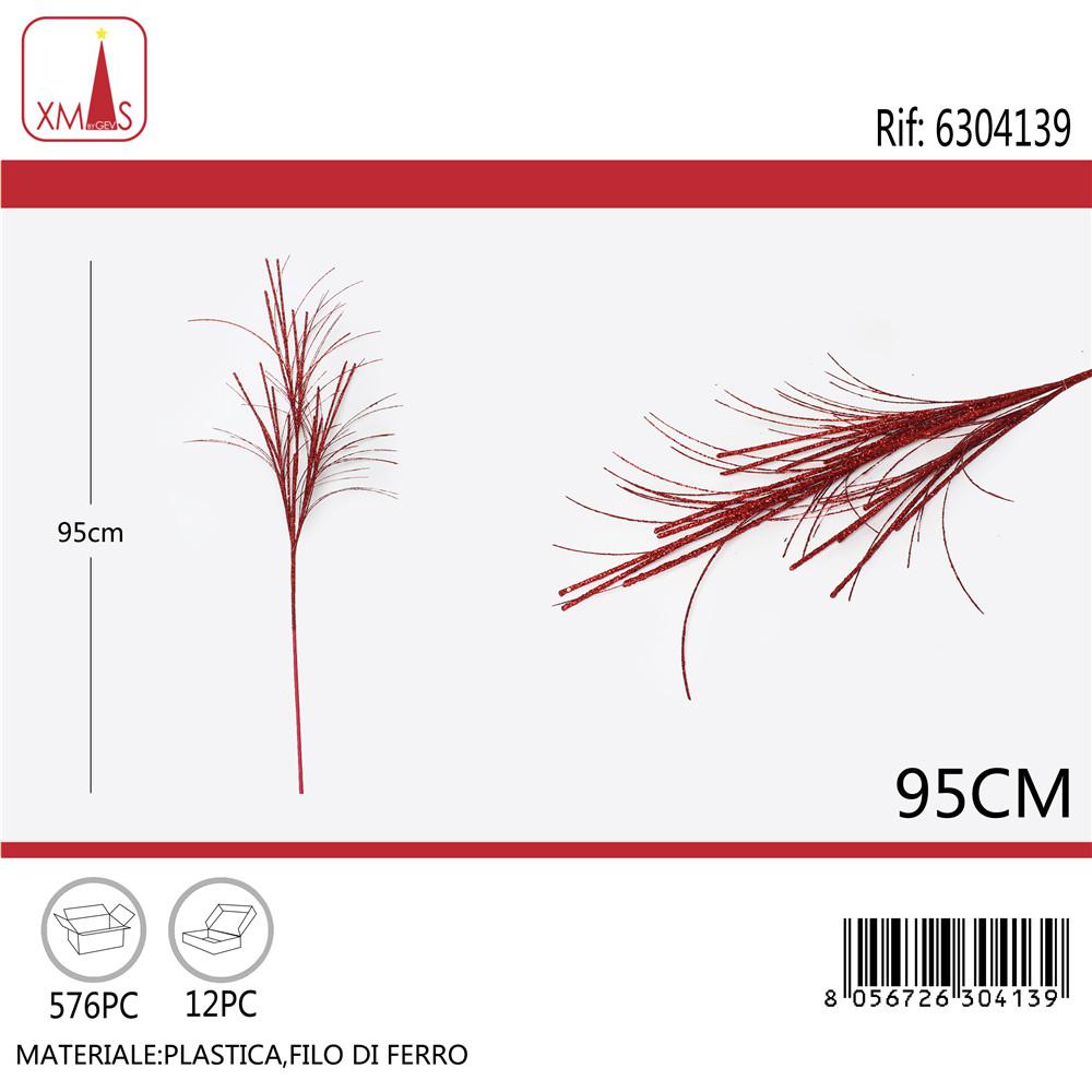 STELO NATALIZIO GLITTERATO 95CM ROSSO ART.6304139 STELO NATALIZIO GLITTERATO 95CM ROSSO ART.6304139