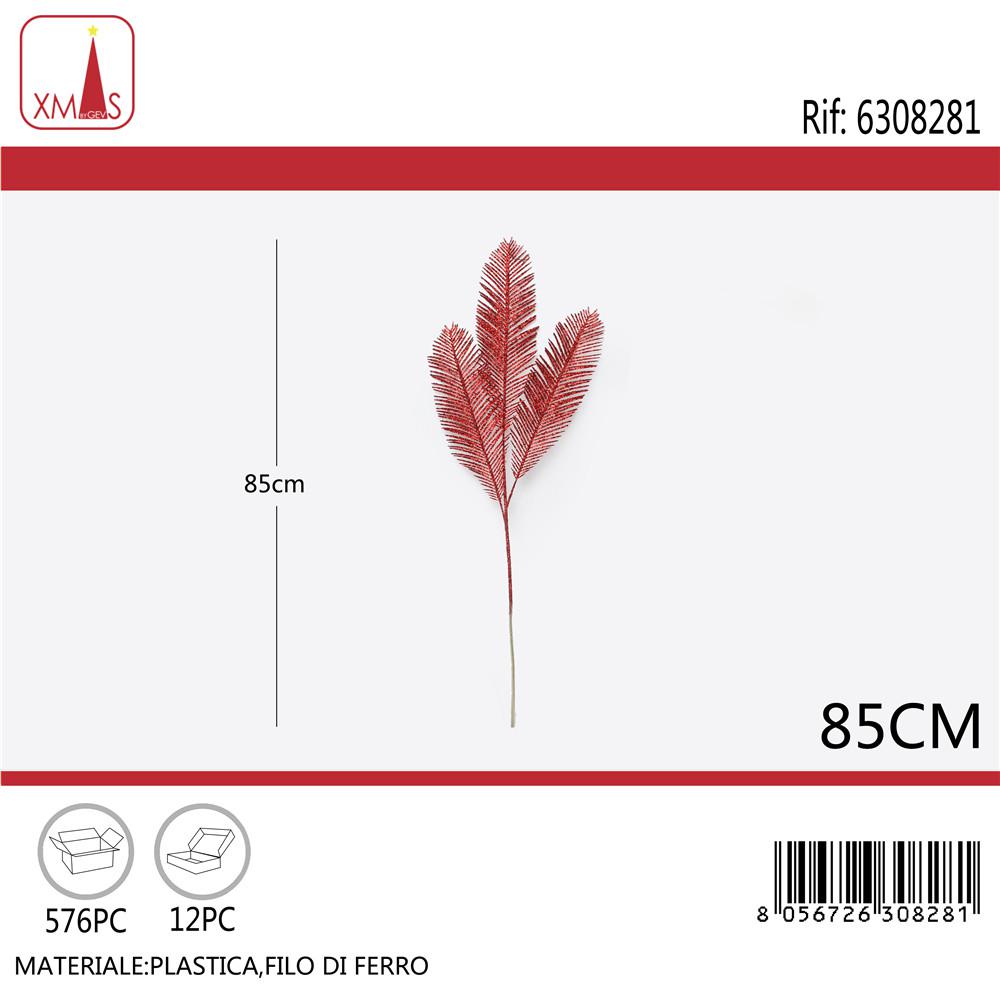 STELO NATALIZIO GLITTERATO 85CM PINO ROSSO ART.6308281 STELO NATALIZIO GLITTERATO 85CM PINO ROSSO ART.6308281