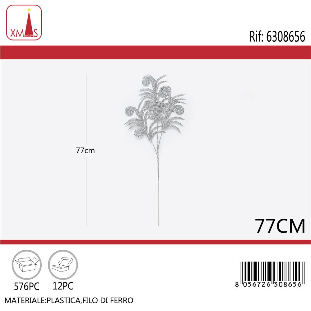 STELO NATALIZIO GLITTERATO 77CM ARGENTO ART.6308656 STELO NATALIZIO GLITTERATO 77CM ARGENTO ART.6308656