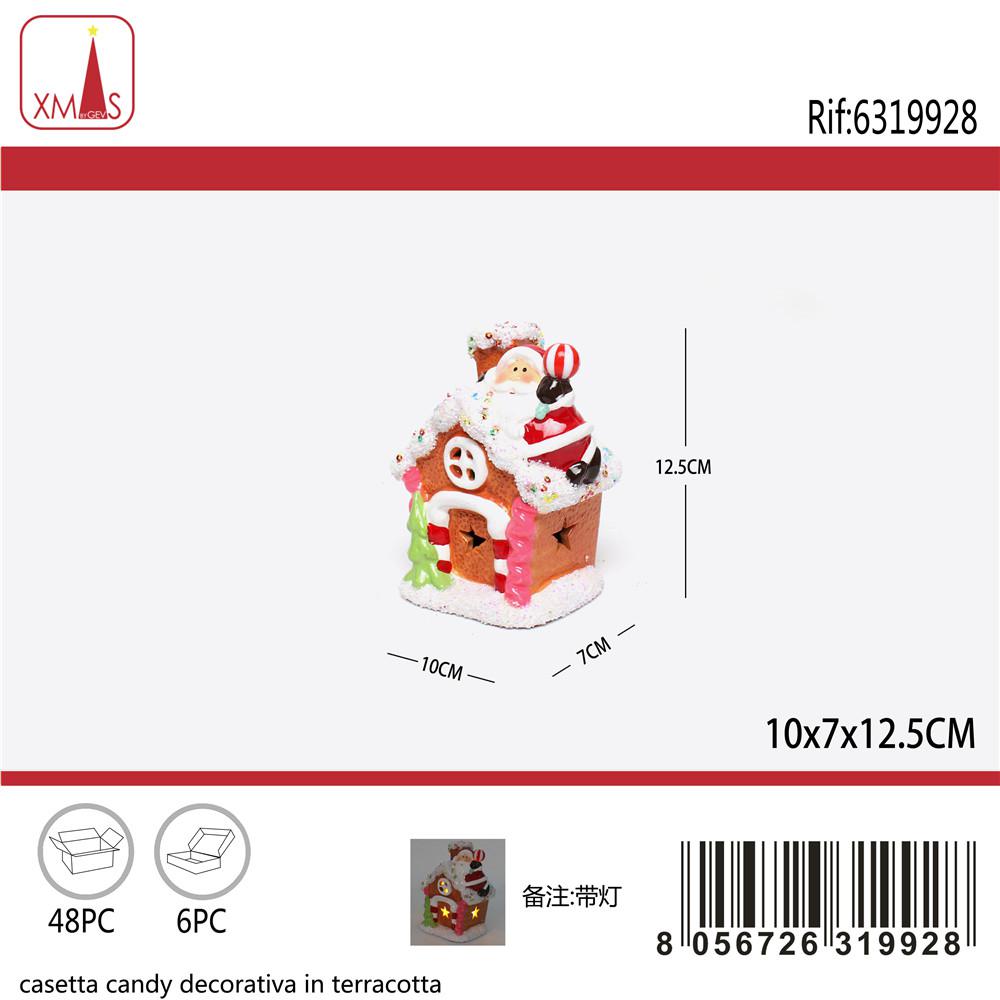 CASETTA CANDY DECORATIVA IN TERRACOTTA 10*7*12.5CM ART.6319928 CASETTA CANDY DECORATIVA IN TERRACOTTA 10*7*12.5CM ART.6319928