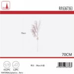 RAMO DI PAMPAS GLITTERATO ARTIFICIALE 70CM ORO ROSA ART.6367363