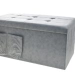 PANCA LEATHAIRE TASC.+BOTT.76X38CM GRIGIO SC.6434150