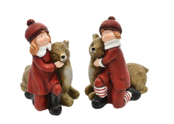 BOY&GIRL C/ORSO 2 ASS. 32X20X36 CM ART.249910074