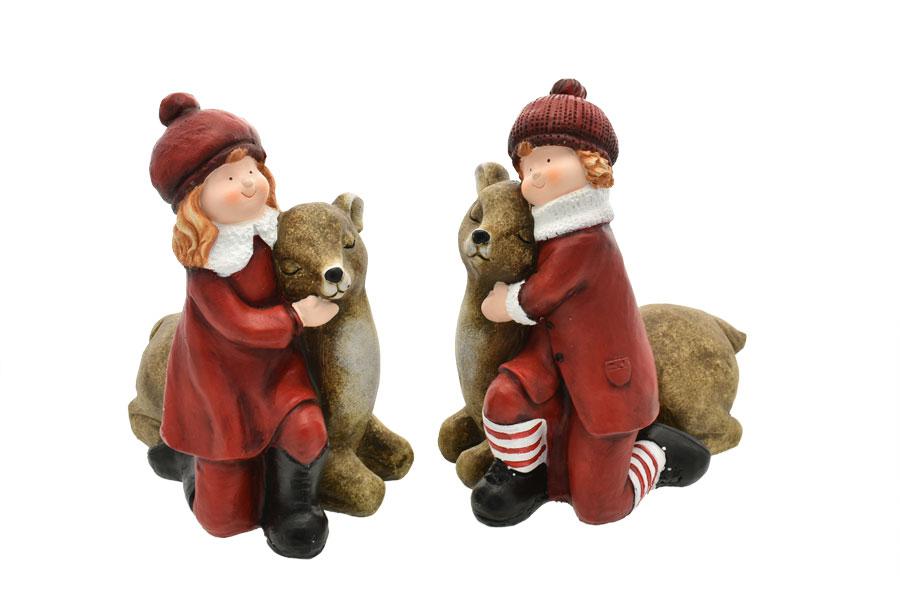 BOY&GIRL C/ORSO 2 ASS. 32X20X36 CM ART.249910074 BOY&GIRL C/ORSO 2 ASS. 32X20X36 CM ART.249910074