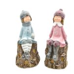 BOY&GIRL SU TRONCO 2 ASS. 21X20X46 CM ART.249910079