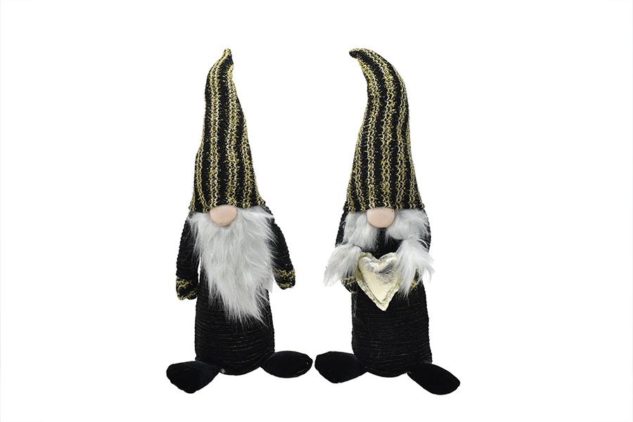 GNOMO BOY&GIRL 2ASS 21X20X71CM NERO/ORO ART.6119215 GNOMO BOY&GIRL 2ASS 21X20X71CM NERO/ORO ART.6119215