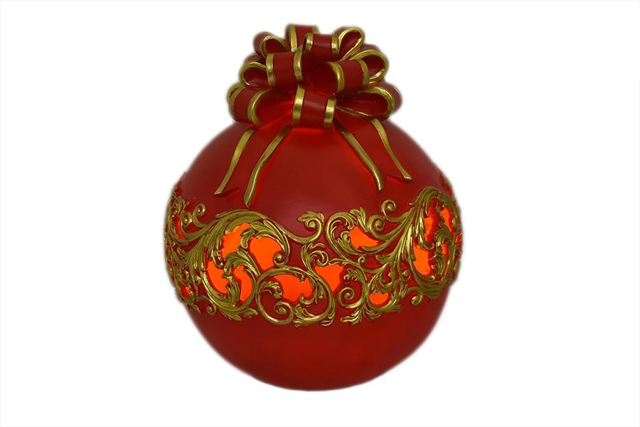 SFERA C/LED 21.5X21.5X25CM ROSSO ART.2953452 SFERA C/LED 21.5X21.5X25CM ROSSO ART.2953452