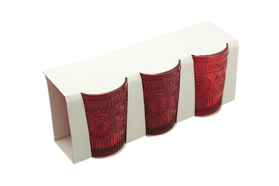 BICCHIERI ROSSI SET 3 10 CM ART.4065099 BICCHIERI ROSSI SET 3 10 CM ART.4065099
