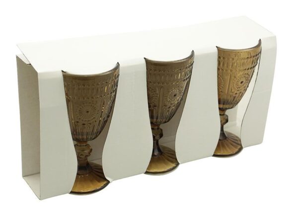 CALICI SET/3 250ML M.12T1 AMBRA SCURO ART.4065109