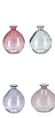 VASO VETRO ASS. 4COL. DIAM11,5XH14,5 ART.102358