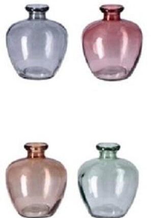 VASO VETRO ASS. 4COL DIAM14,5XH16 ART.102359