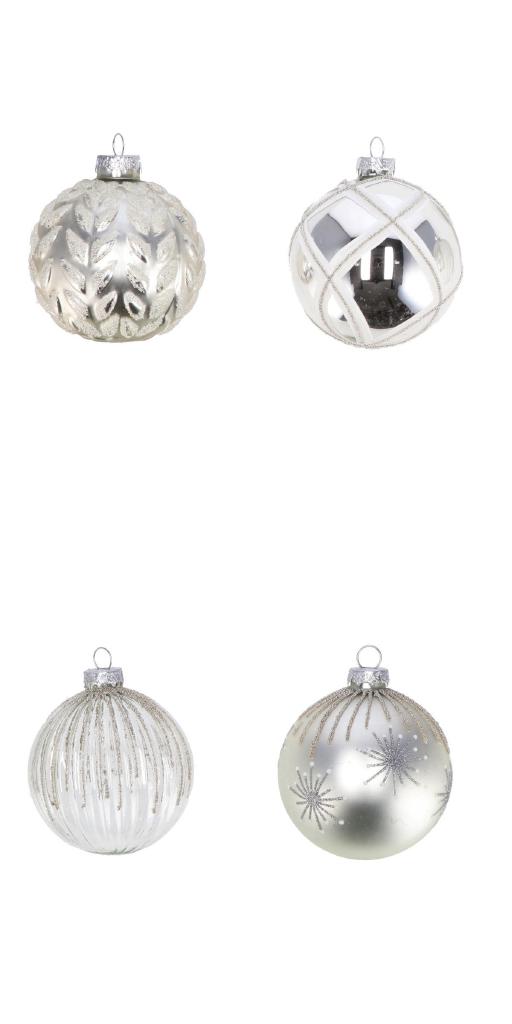 PALLA VETRO 8 CM SILVER ART.105752 PALLA VETRO 8 CM SILVER ART.105752