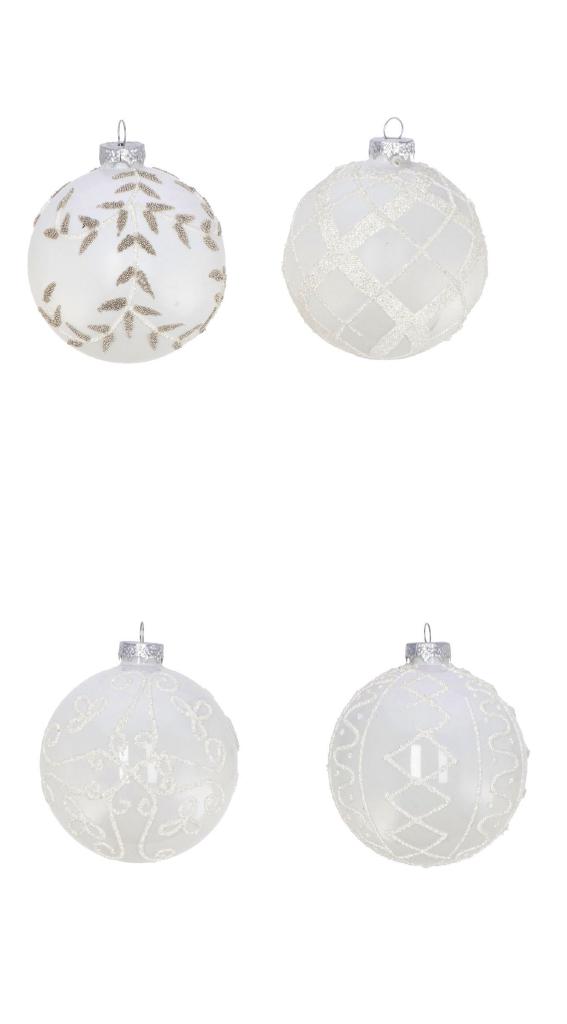 PALLA VETRO 8 CM BIANCO ART.105757 PALLA VETRO 8 CM BIANCO ART.105757