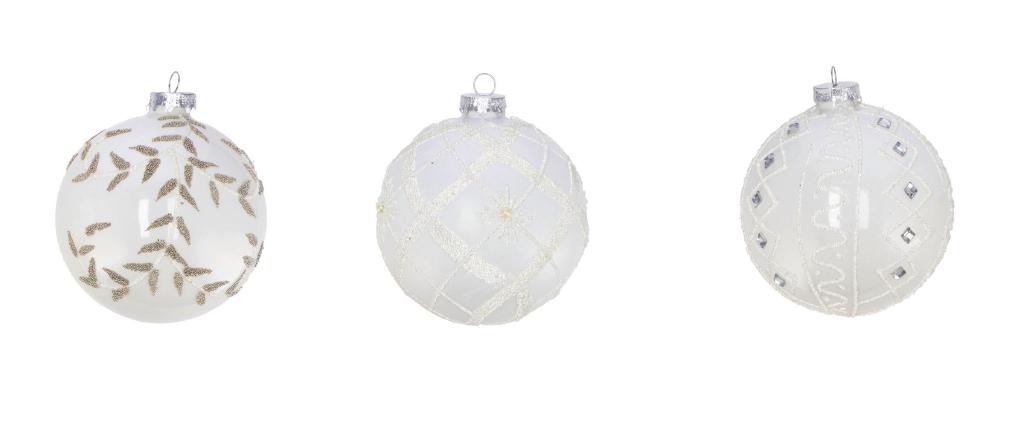 PALLA VETRO 10 CM BIANCO ART.105758 PALLA VETRO 10 CM BIANCO ART.105758