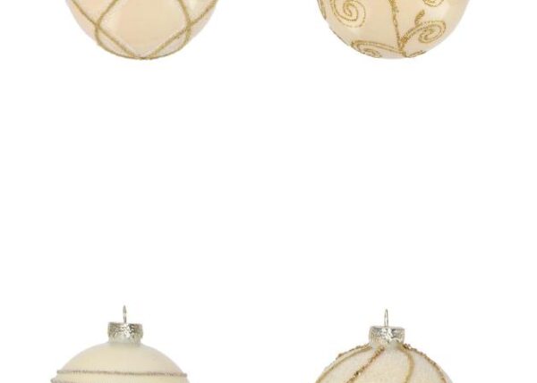 PALLA VETRO 8 CM ORO BIANCO ART.105761
