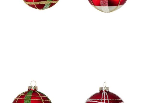 PALLA VETRO 8 CM TARTAN A4 DEC.ART.105807