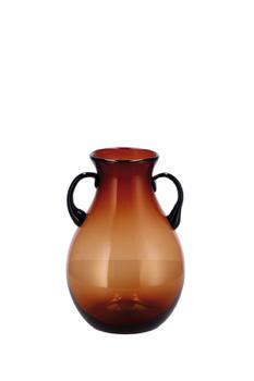 VASO VETRO NIHAD AMBRA DIAM21XH31 ART.109081