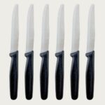 COLTELLI ELEGANTISSIMI X 6 NERO ART.80091