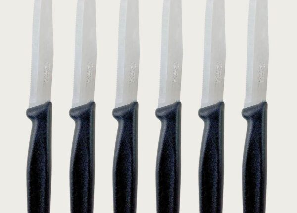 COLTELLI ELEGANTISSIMI X 6 NERO ART.80091