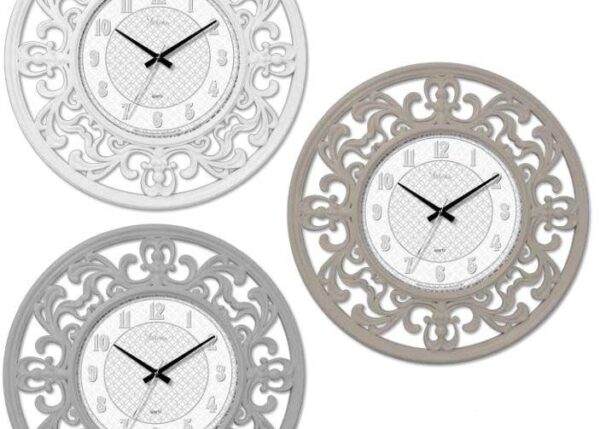 OROLOGIO PARETE "ABS TONDO MAXI" D.40 Q. DECO 3 COL.I ASS. ART.1810/00