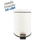PATTUMIERA CON PEDALE 12 LITRI - BIANCO ART.S22206/01