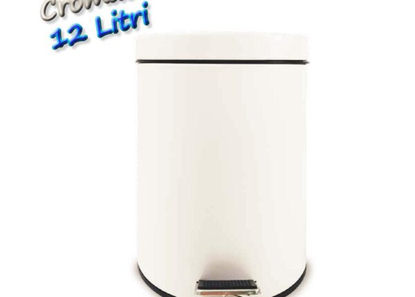 PATTUMIERA CON PEDALE 12 LITRI - BIANCO ART.S22206/01