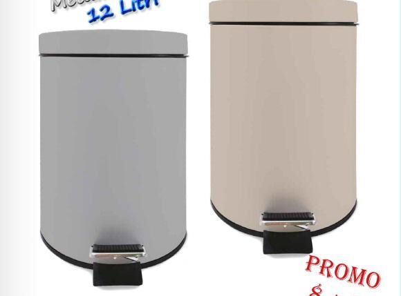 PATTUMIERA CON PEDALE 12 LT 2 COL.ASS. ART.S22206/02