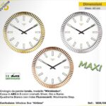 OROLOGIO PARETE D.40 MOD.WIMBLEDON CROMATO 3 C.ASS. ART.1838/00