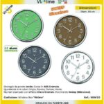 OROLOGIO PARETE ABS D.30.5 CHROME 4 COL. ART.1859/00