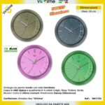 OROLOGIO PARETE ABS D.30 Q.INDEX - 4 COL.ASS ART.1867/00