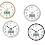 OROLOGIO PARETE ABS D.35 LCD QUADR. B.CO 4 COL.ASS ART.1868/00