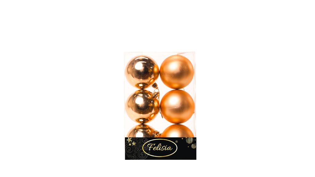 PALLE DI NATALE PLASTICA 8CM PZ.6 ASS. ORO LUCIDE E OPACHE ART.02470 PALLE DI NATALE PLASTICA 8CM PZ.6 ASS. ORO LUCIDE E OPACHE ART.02470
