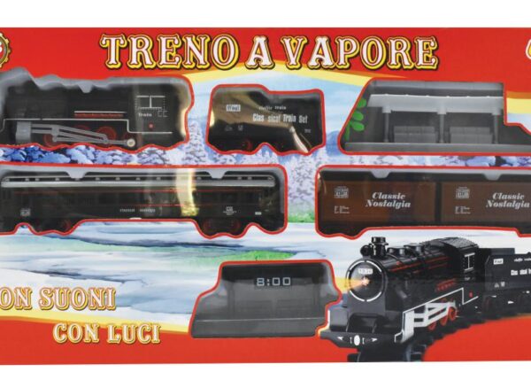 PISTA TRENO A VAPORE LUCI/SUONI ART.89357