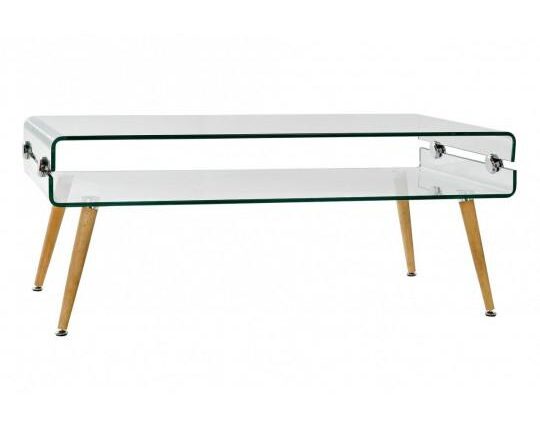 TAVOLINO MESA CAFE MB-175475 CRISTALLO FAGGIO 110 ART.A178095