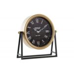 OROLOGIO TAVOLO 180348 FERRO/CRISTALLO N