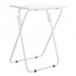 TAVOLO PIEGHEVOLE METALLO-MDF BIANCO 48 X 38 X 65 CM ART.61121