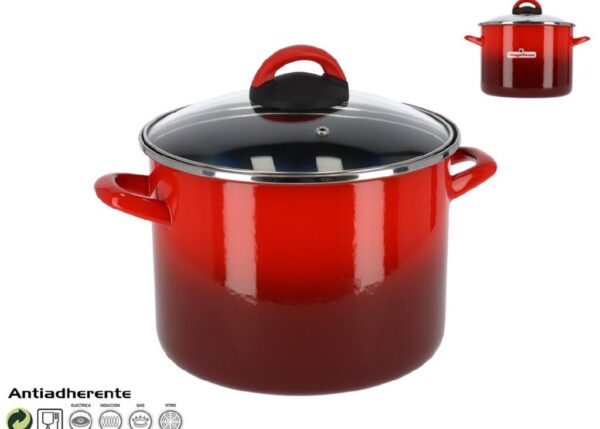 PENTOLA ALTA 18 C/TAPPO ROSSO MAGEFESA