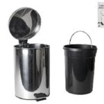 BIDONE C/PEDALE IN ACCIAIO 12L