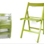 SEDIA PIEGHEVOLE IN LEGNO VERDE