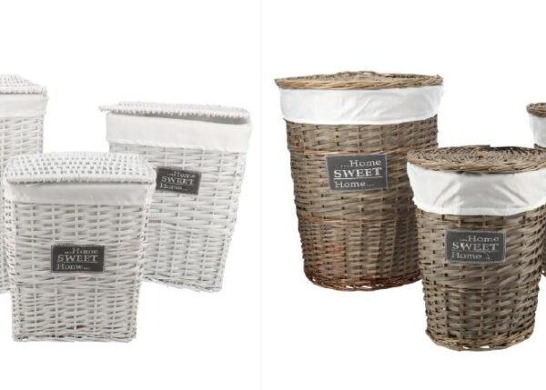 PORTABIANCHERIA VIMINI BIANCO/SAFARI GRANDE