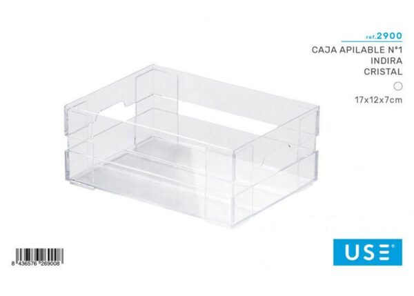 SCATOLA IMPILABILE NÂº1 INDIRA CRISTAL ART.2900
