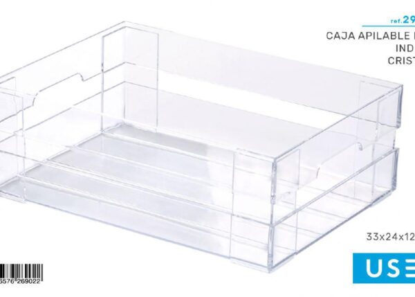 SCATOLA IMPILABILE NÂº3 INDIRA CRISTAL ART.2902
