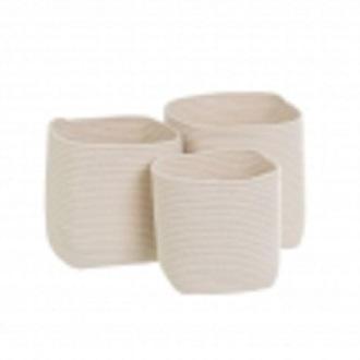 CESTA CORDA ECRU QUADRATO MEDIO ART.804117